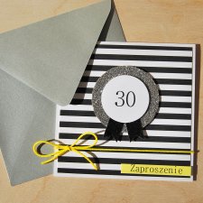 Zaproszenie lub kartka na 30 urodziny mężczyzny