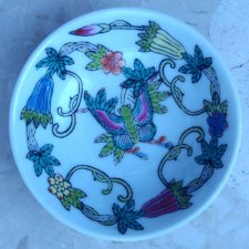 ❀ڿڰۣ❀ STARE CHINY ❀ڿڰۣ❀ mała czarka ❀ڿڰۣ❀ Girlandy kwiatów egzotycznych ❀ڿڰۣ❀ RĘCZNIE MALOWANA