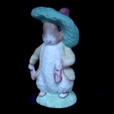 Rzadkość! ❀ڿڰۣ❀ BEATRIX POTTER 1968r.- Benjamin Bunny ❀ڿڰۣ❀ Biskwitowa porcelana ❀ڿڰۣ❀ Ręcznie malowana ❀ڿڰۣ❀ Plastyczna i realistyczna