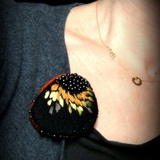 peony& mustard / brooch