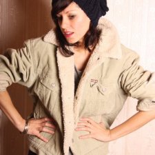 SZTRUKSOWA KURTKA-KOŻUSZEK