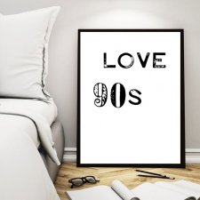 Plakat A4 love 90s
