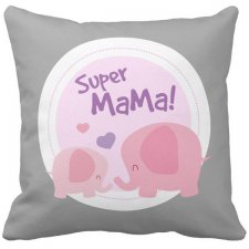 Poduszka dekoracyjna na prezent Super Mama Kochana Mama dzień Matki Mamy 6781