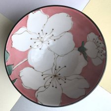 Kwiat magnolii ❀ڿڰۣ❀ SZTUKA JAPONII  ❀ڿڰۣ❀ Markowa, oryginalna porcelana ❀ڿڰۣ❀ NOWA