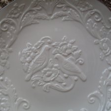 the wedding promises Anniversary plate - szlachetnie porcelanowa imponująco  ogromna  32 cm  patera -   rarytas  na prezent ślubny