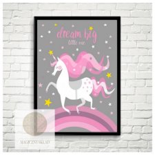 Plakat "Dream big" A3