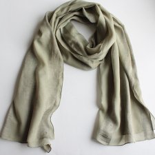 Szal khaki cieniowane pasy