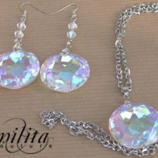 Komplet :: Kolczyki + Wisior :: Diamonds