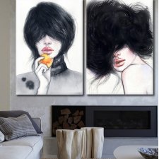 Obrazy na płótnie Kobiety - 2 sztuki - 70 x 100