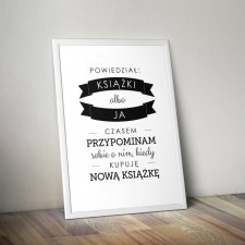 A3 Plakat książkowy - 11 Książki albo ja