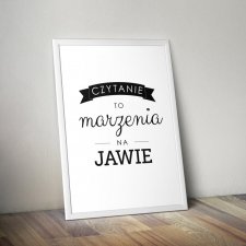A3 Plakat książkowy - 12 Czytanie to marzenia