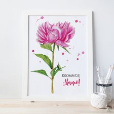 Plakat na Dzień Mamy "Kocham Cię Mamo!" format A4