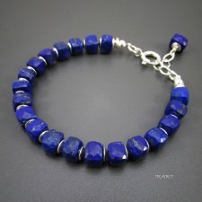 Sześciany lapis lazuli -bransoletka