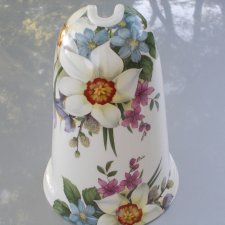 Hadida Bath Series unikatowy porcelanowy stojak na szczotkę  lazienkową - zdobienie kwiatowe rzadko spotykane