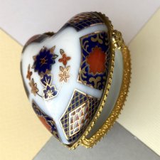 ❀ڿڰۣ❀ IMARI OC&CO❀ڿڰۣ❀  Miłosne, okuwane puzdro ❀ڿڰۣ❀ Markowa, oryginalna porcelana #3