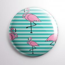 Przypinka Flamingi kolorowe