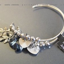 SREBRO, kolczyki -  swarovski blue w srebrze