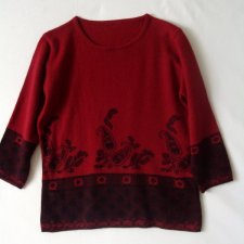 SWETER - WEŁNA Z LAMY Z ANGORĄ