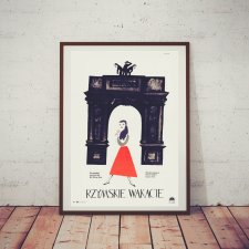 Polski plakat "Rzymskie Wakacje", autor: Jerzy Flisak 1959, reprint