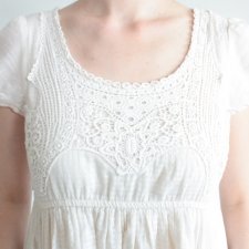 Biała sukienka ZARA bawełna