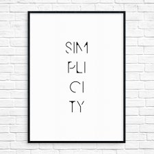 "Simplicity" Plakat A4
