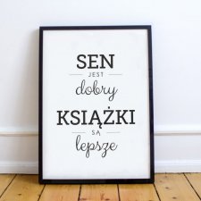 A4 Plakat książkowy - 08 Sen jest dobry