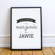 A4 Plakat książkowy - 12 Czytanie to marzenia