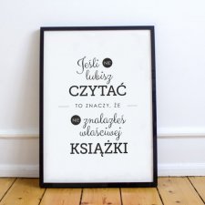 A4 Plakat książkowy - 16 Jeśli nie lubisz