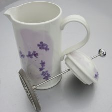 portmeirion - lilac meadow by Jo Gorman - duży dzbanek do parzenia kawy - herbaty -nowy,  nie używany