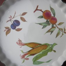 Royal Worcester -  imponujące 35,5 cm średnicy  -  urodziwe naczynie do zapiekania -Rzadko spotykana rzecz