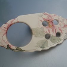 Hadida Bath Series ekskluzywny porcelanowy uchwyt ścienny na szczotki do zębów  i kubeczek