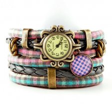 Zegarek - bransoletka w krateczkę