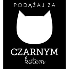 A4 Plakat koci - KOT kociara 24 czarny