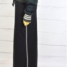 DZIANINOWA SPORTOWA SPÓDNICA Z LAMÓWKĄ