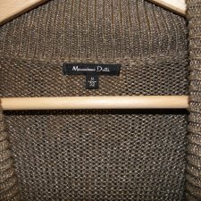 Massimo Dutti Złoto-brązowy kardigan
