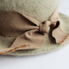 Włoski kapelusz angora retro