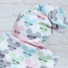 KOMPLET DZIECIĘCY  DWUSTRONNY CZAPKA+KOMIN