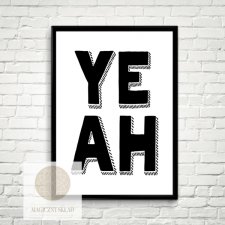 Plakat "YEAH" A3