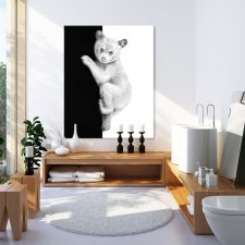 OBRAZ NA PŁÓTNIE 80x100cm MIŚ