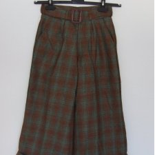 SALE Oxfordskie bryczesy w kratę