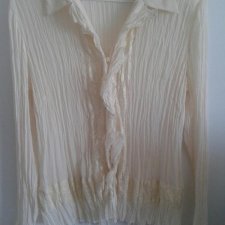 Koszula koronkowa w stylu vintage ecru 40