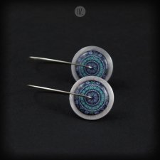 Circles Ocean Mandala MINI - krótkie kolczyki