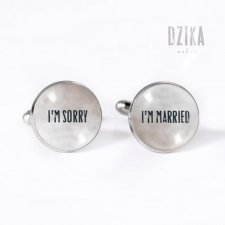 Im married - Im sorry spinki do mankietów + box