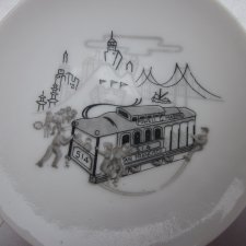 San Francisco made in japan  z cala pewnością lata 50 / 60   niewielki porcelanowy talerzyk podstawek