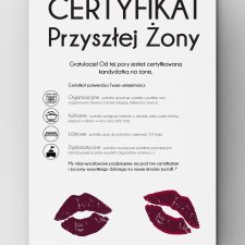 Certyfikat Przyszłej Żony