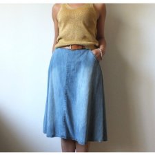 Zara S jeansowa spódnica super!