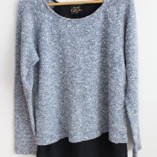 PLUS SIZE melanżowy sweter