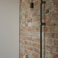 Lampa ścienna WAND kinkiet stalowa rurka długa