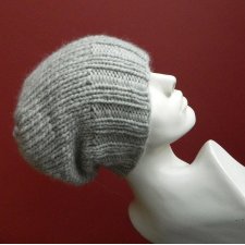 100% WOOL * SZARA * UNISEX * czapka zimowa wełniana