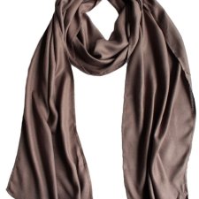 czekoladowy SZAL vintage BRĄZowy S.OLIVER